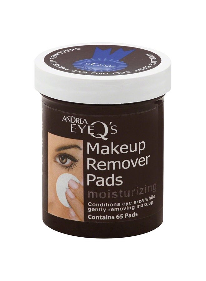 Eye Q's Eye Make-Up Remover Pads Moisturizing 65 Each (Pack of 4)