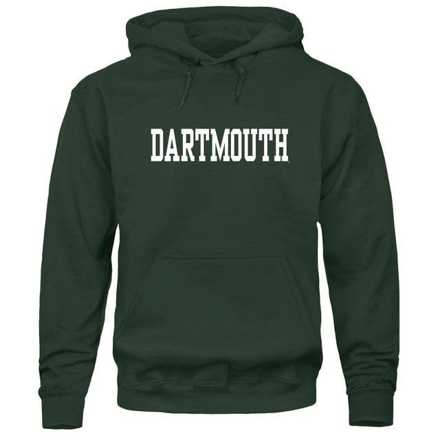 Ivysport Dartmouth College Hooded Sweatshirt, Classic, Hunter Green, Medium - Image 1