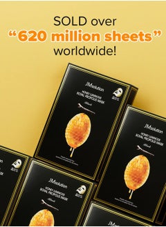 JM SOLUTION JMsolution Honey Royal Propolis Ampoule Korean Skincare Face Mask -Rich Moisturizing Boosting Nutrition -10sheets per box For All Skin Type  - Image 3