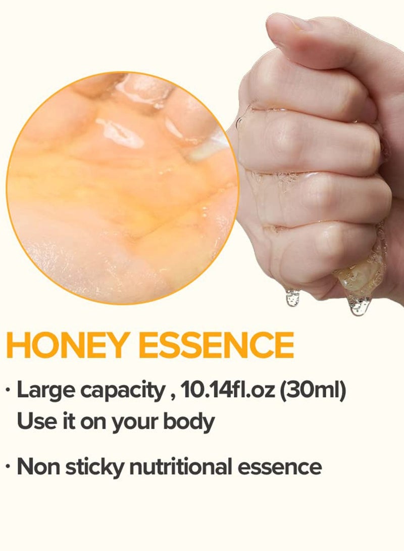 JM SOLUTION JMsolution Honey Royal Propolis Ampoule Korean Skincare Face Mask -Rich Moisturizing Boosting Nutrition -10sheets per box For All Skin Type - Image 5