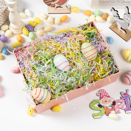 CIPOWM Easter Grass Shredded Paper Filler 6 Colors Paper Shred Crinkle Raffia Paper Filler for Easter Gift Wrapping Boxes Bags Basket Filling Party Supply, 5.3oz - Image 5