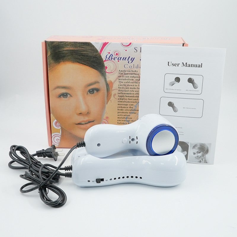 Generic Blue Light Ice Hammer Facial Beauty Device European gauge (110-220v)