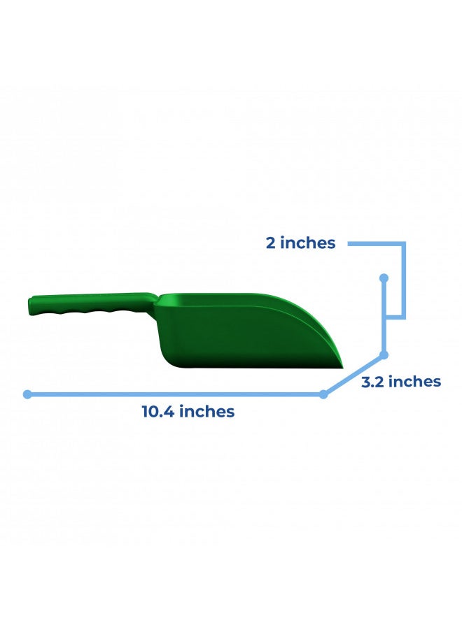 Vikan Remco 63002 Color-Coded Plastic Hand Scoop - BPA-Free Food-Safe Kitchen Utensils, Restaurant and Food Service Supplies, 16 oz, Green