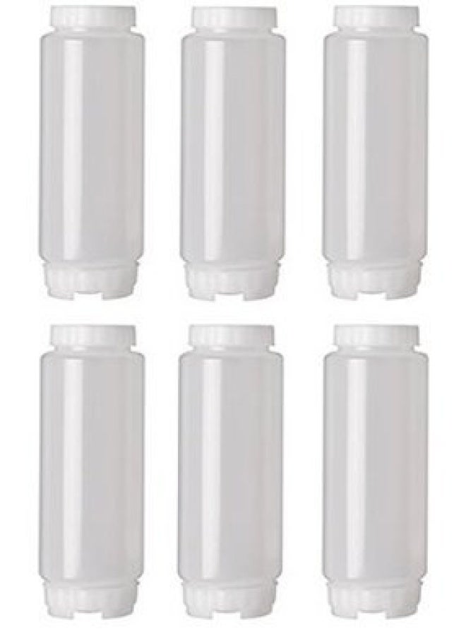 FIFO 6 Pack  20 Oz. Squeeze Bottles  - Image 1