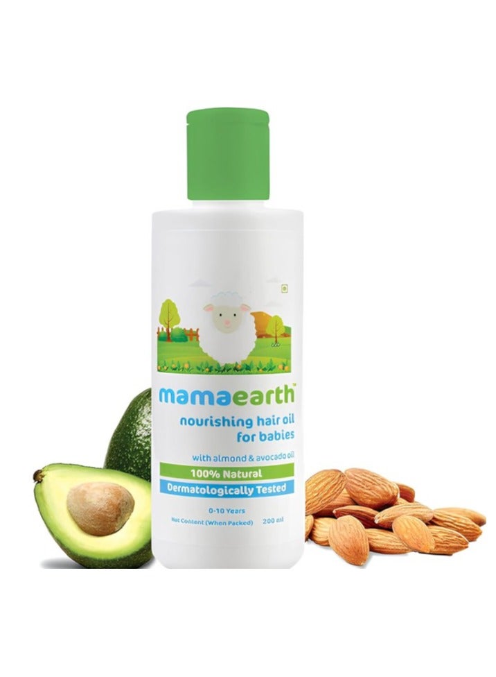 Mamaearth Nourishing Hair Oil For Babies With Almond And Avocado Oil - Image 1