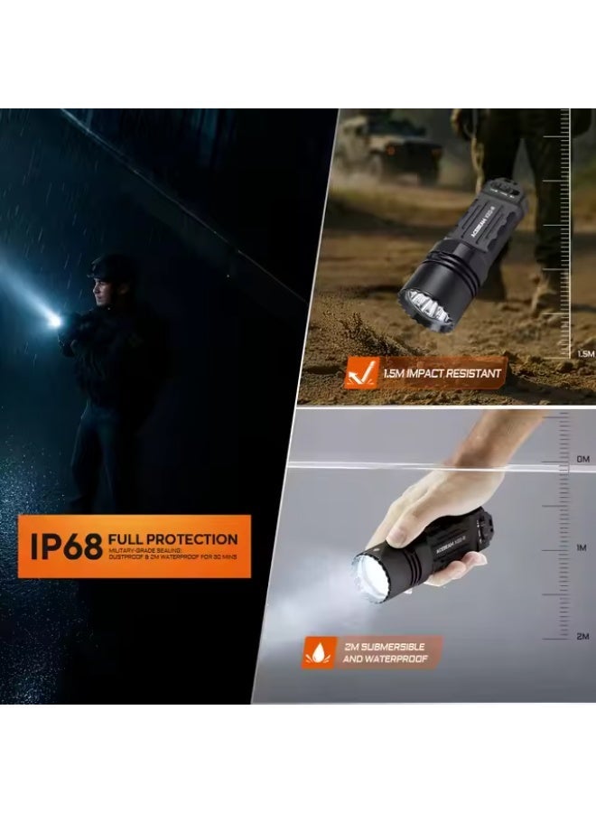 Acebeam X20-R High Output Tactical Flashlight, 10000 High Lumens, 659 Meters Beam Distance (Duty, Tactical, Daily Use) - Image 5