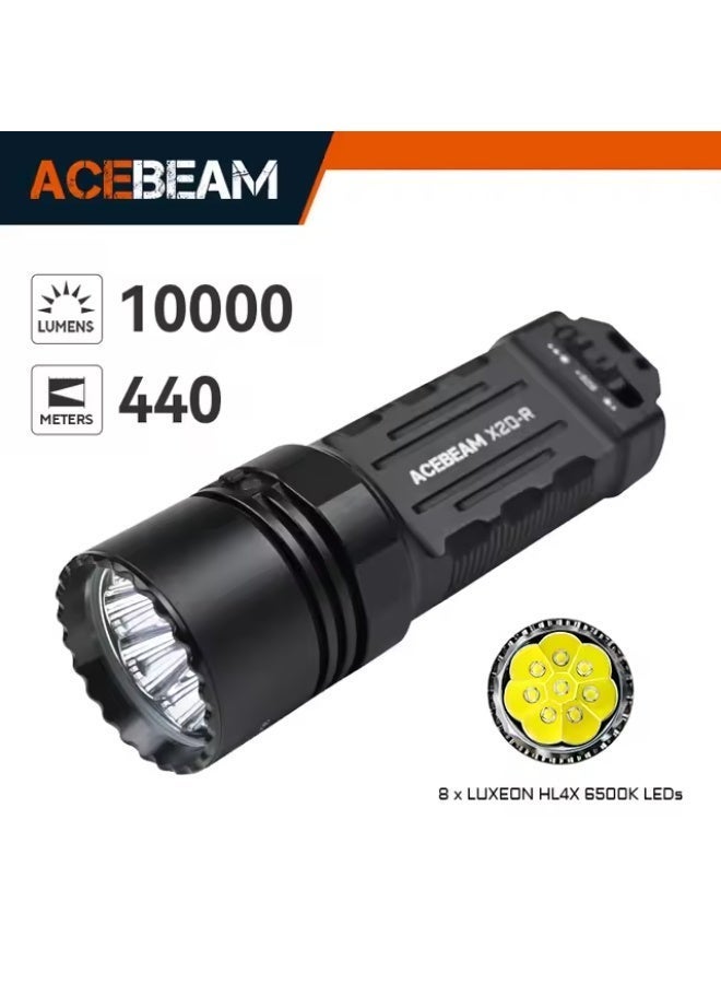 Acebeam X20-R High Output Tactical Flashlight, 10000 High Lumens, 659 Meters Beam Distance (Duty, Tactical, Daily Use) - Image 1