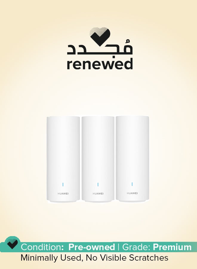 هواوي Renewed - Wifi Mesh 3 3-Packs Ax3000 Whole Home Wi-Fi System white - Image 1