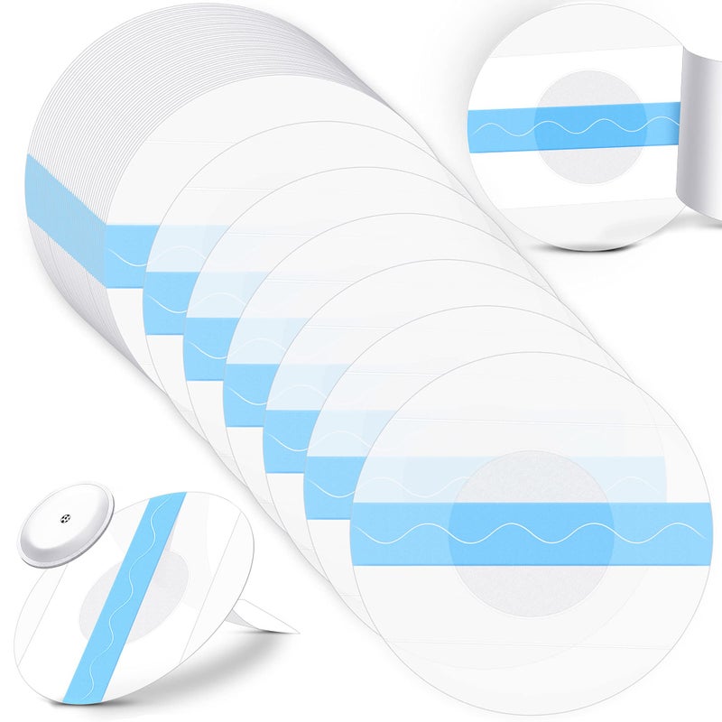 Nuanchu 48 Pack Sensor Covers Compatible with Freestyle Libre 123Waterproof CGM Sensor Patches Glucose Monitor Protector Long Lasting Without Hole Blue