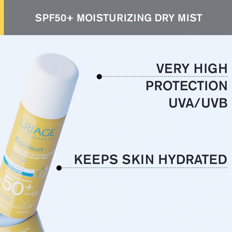Uriage باريزون رذاذ جاف SPF 50 من يورياج للرجال والنساء - 6.8 أونصة واقي شمس - Image 4