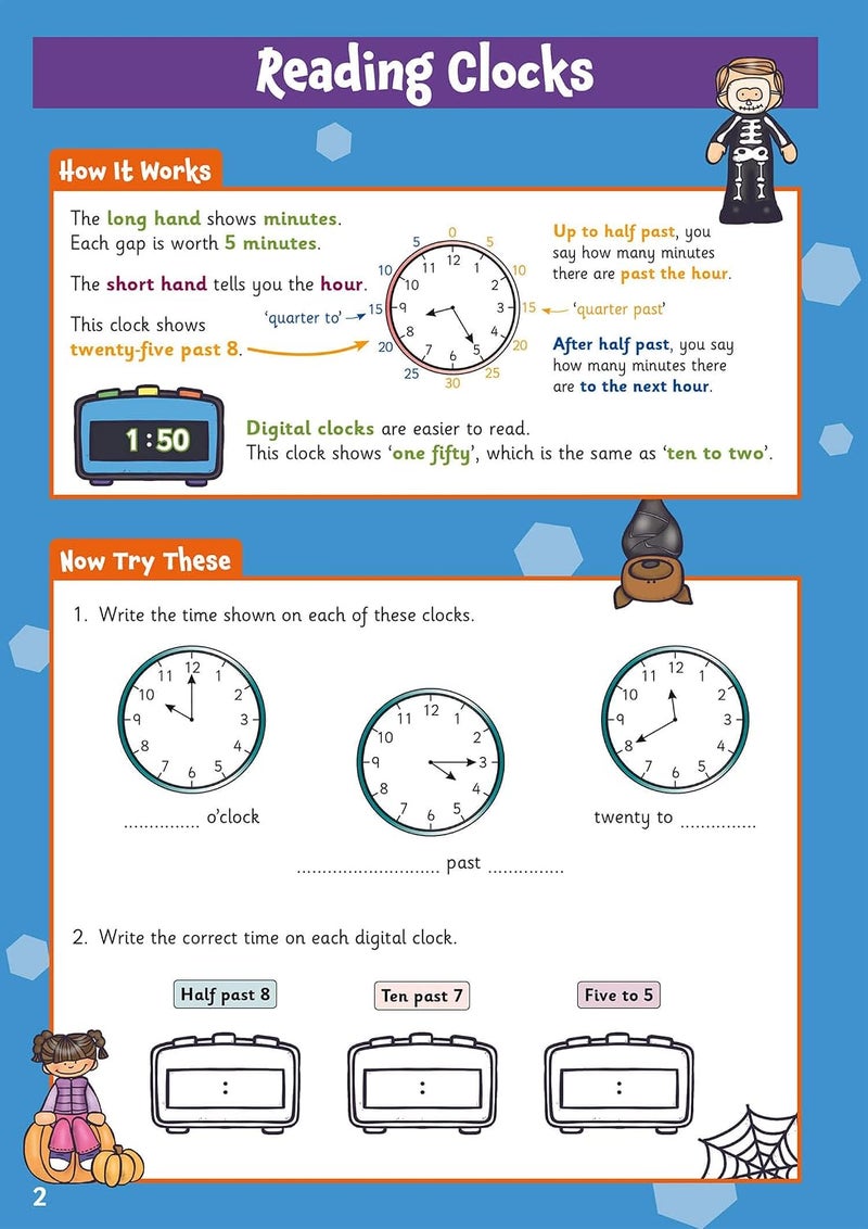 Coordination Group Publications Ltd (CGP) Telling the Time Activity Book for Ages 7-9 - Image 4