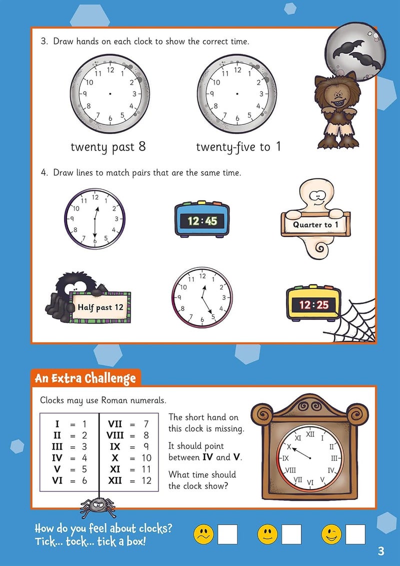 Coordination Group Publications Ltd (CGP) Telling the Time Activity Book for Ages 7-9 - Image 5