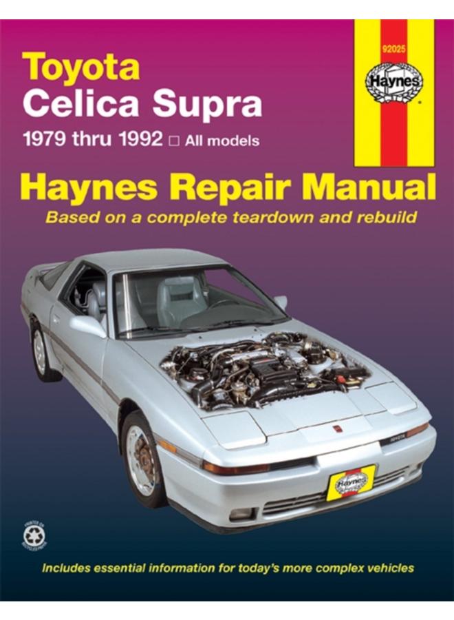 Toyota Celica Supra 1979-1992) Haynes Repair Manual (USA)