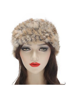 Women Rabbit Fur Headband Cold Weather Hair Band Stretchy Winter Earwarmer Earmuffs (Solid Khaki) - pzsku/Z117248F0CCEC98A27505Z/45/_/1735567078/8c383f70-dfa0-40d0-9505-ca63bd7617ad