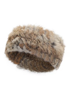 Women Rabbit Fur Headband Cold Weather Hair Band Stretchy Winter Earwarmer Earmuffs (Solid Khaki) - pzsku/Z117248F0CCEC98A27505Z/45/_/1735567086/46c3055c-bbaf-4589-8c3d-d38ce25c831b