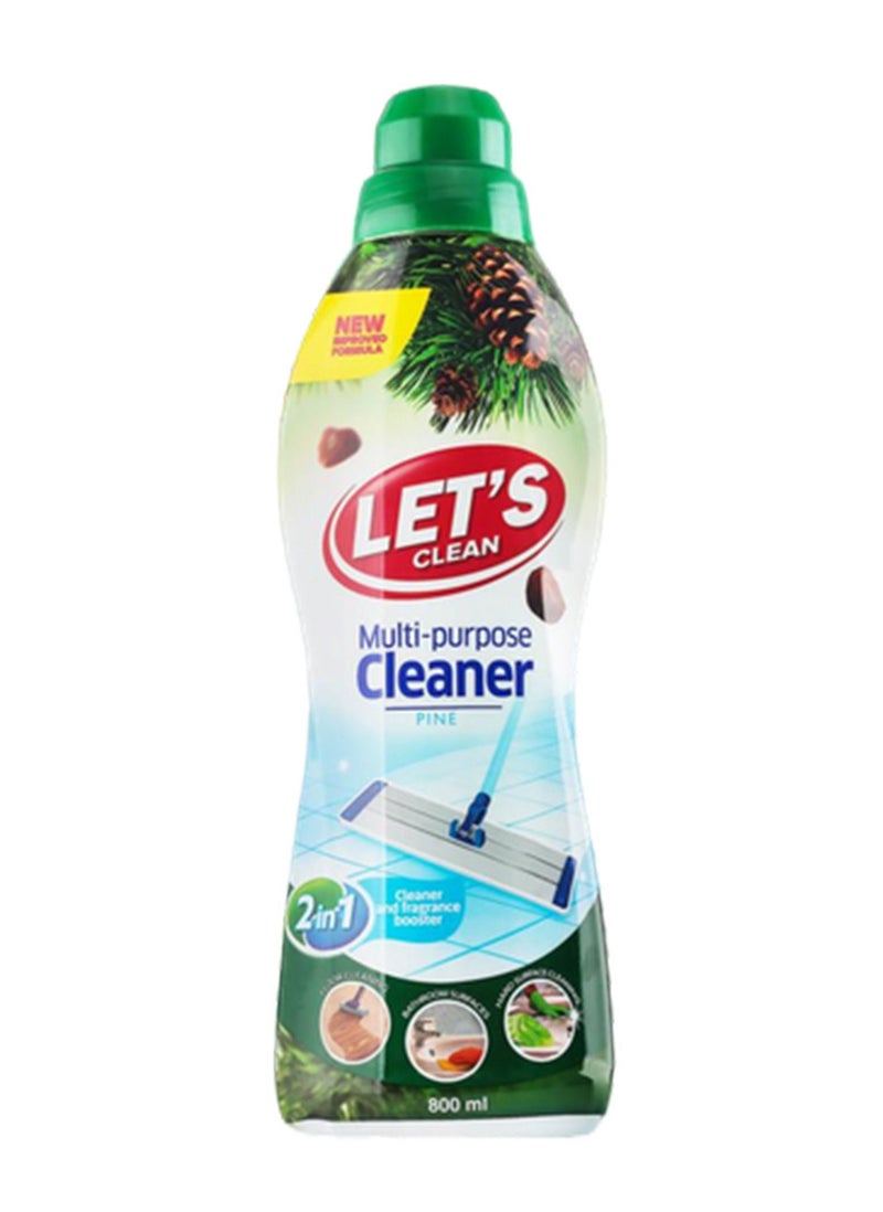 LET'S CLEAN Multi-Purpose Cleaner Pine 800ml, Pack of 2 - Image 2