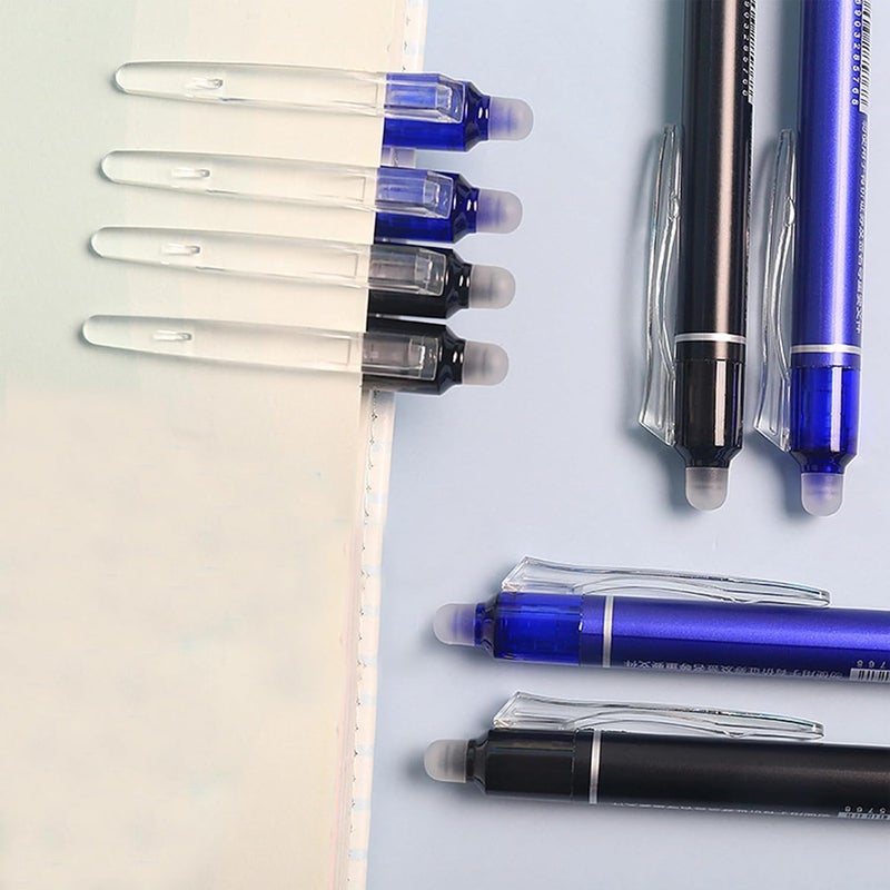 KASTWAVE 12Pcs Erasable Gel Ink Pens - Retractable Pens 0.5mm Blue Ink Smooth Writing Pen Office Supplies School Office Pen for Women Men Girls Boys (Blue Ink) - Image 4