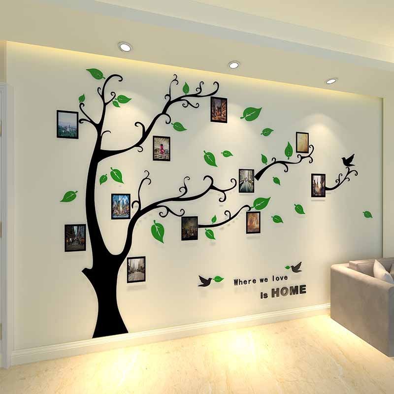 Po Tree 3D Acrylic Stereo Wall Stickers Living Room Sofa Tv Background Wall Restaurant Entrance Bedroom Decoration Stickers - Image 5