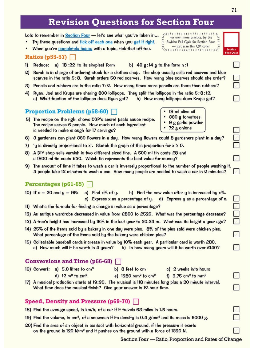 null - GCSE Maths AQA Revision Guide: Foundation inc Online Edition, Videos & Quizzes - Image 1
