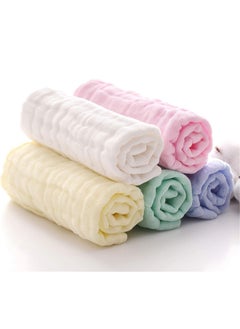 SKY-TOUCH Pack Of 5 Muslin Baby Washcloths And Towels  - Image 2