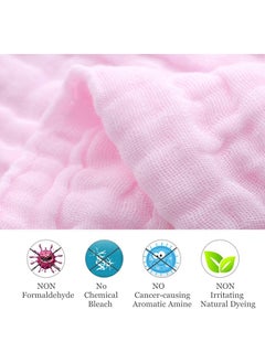 SKY-TOUCH Pack Of 5 Muslin Baby Washcloths And Towels  - Image 4