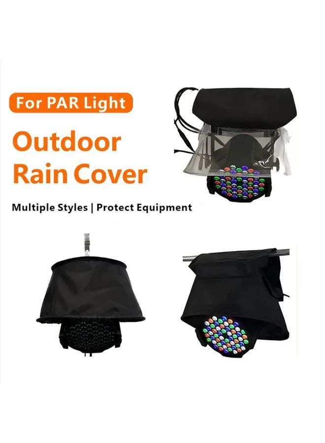 Black Stage LED PAR Light Rain Cover All Weather Protection For Outdoor Events - Image 2