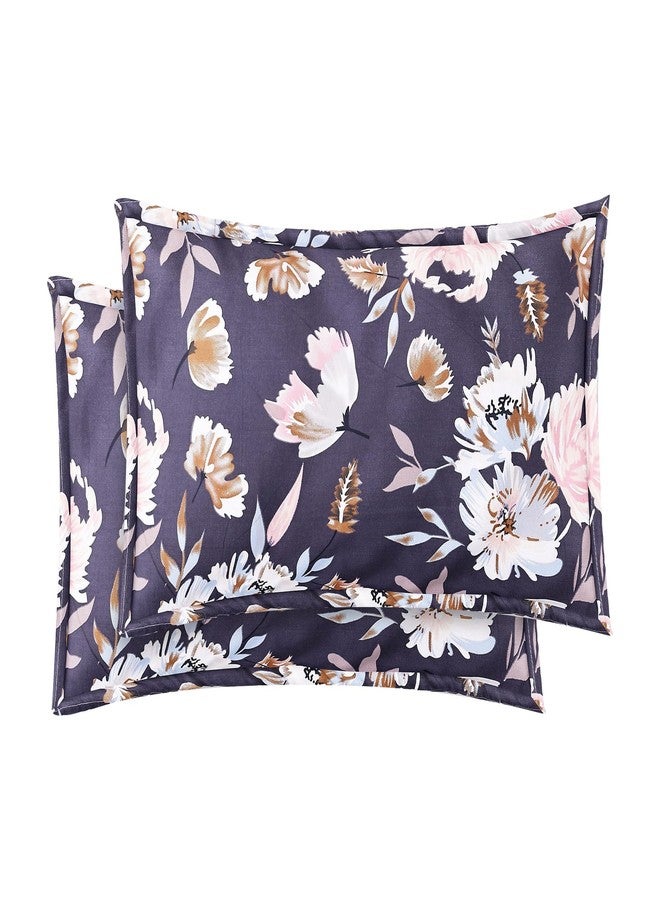 Skyla Double Bed Super King Size Bedsheet with 2 Pillow Covers|Bedsheet 108 x 108 Inch| 400 TC King Size Cotton Floral Bed Sheet Breathable|Super Soft Printed Bedsheet(Nightfall Bloom) - Image 3