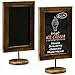 MyGift MyGift 12-Inch Burnt Wood Framed Memo Chalkboard, Tabletop Cafe Menu & Message Board Sign, Set of 2  - Image 2