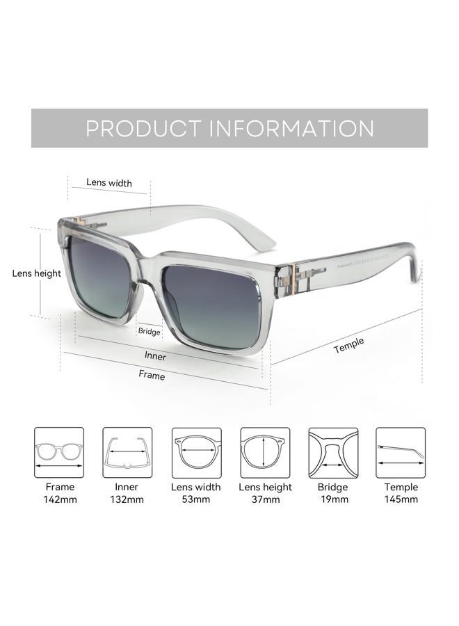 ZENOTTIC Rectangle Sunglasses for Women Polarized UV400 Protection Classic Trendy Driving Sun Glasses - Image 5