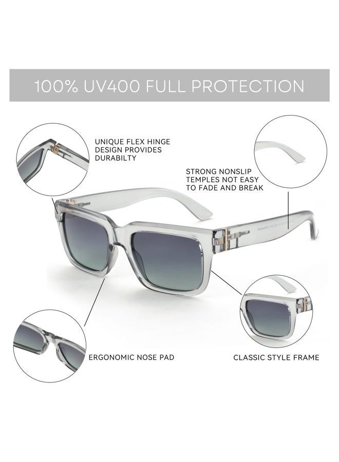 ZENOTTIC Rectangle Sunglasses for Women Polarized UV400 Protection Classic Trendy Driving Sun Glasses - Image 4