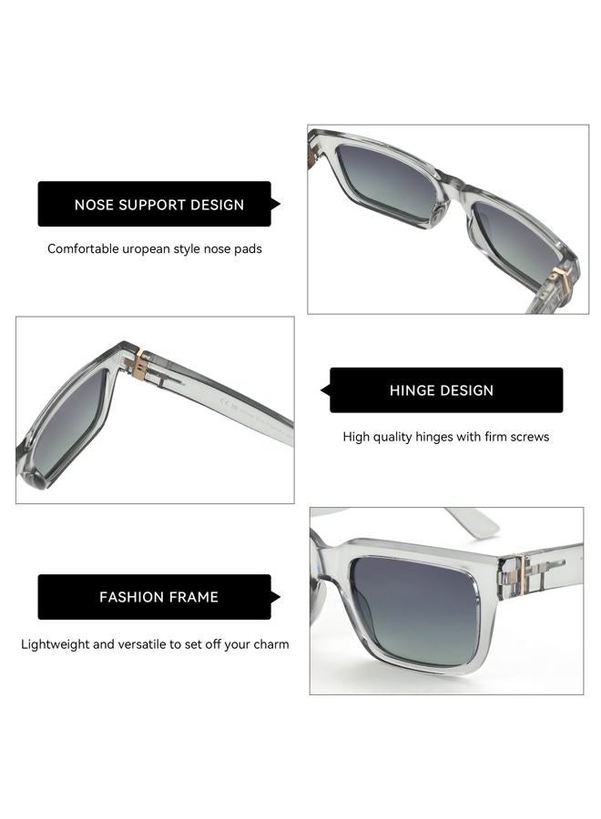 ZENOTTIC Rectangle Sunglasses for Women Polarized UV400 Protection Classic Trendy Driving Sun Glasses - Image 3