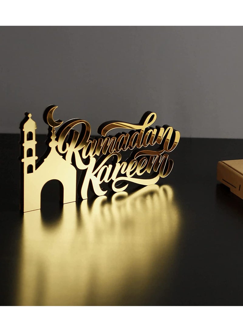 Eworld Wooden Acrylic Islamic Tabletop Ramadan Kareem Decoration for Gift and Home Décor  - Image 4