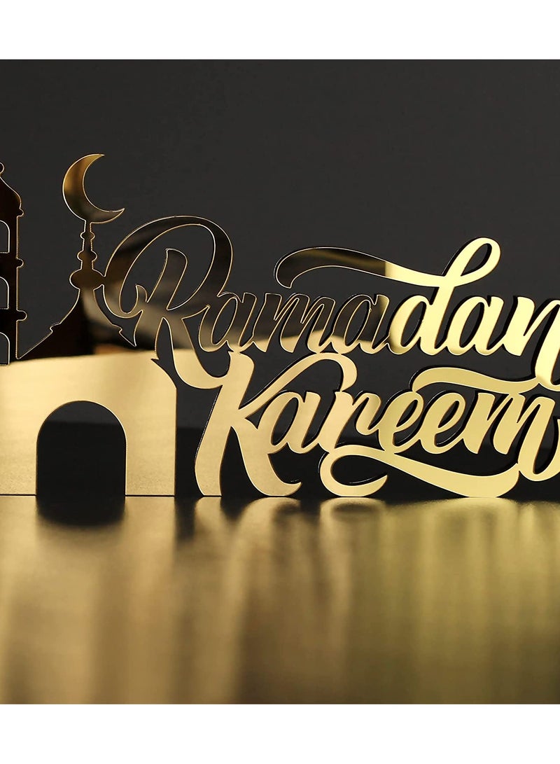 Eworld Wooden Acrylic Islamic Tabletop Ramadan Kareem Decoration for Gift and Home Décor  - Image 2