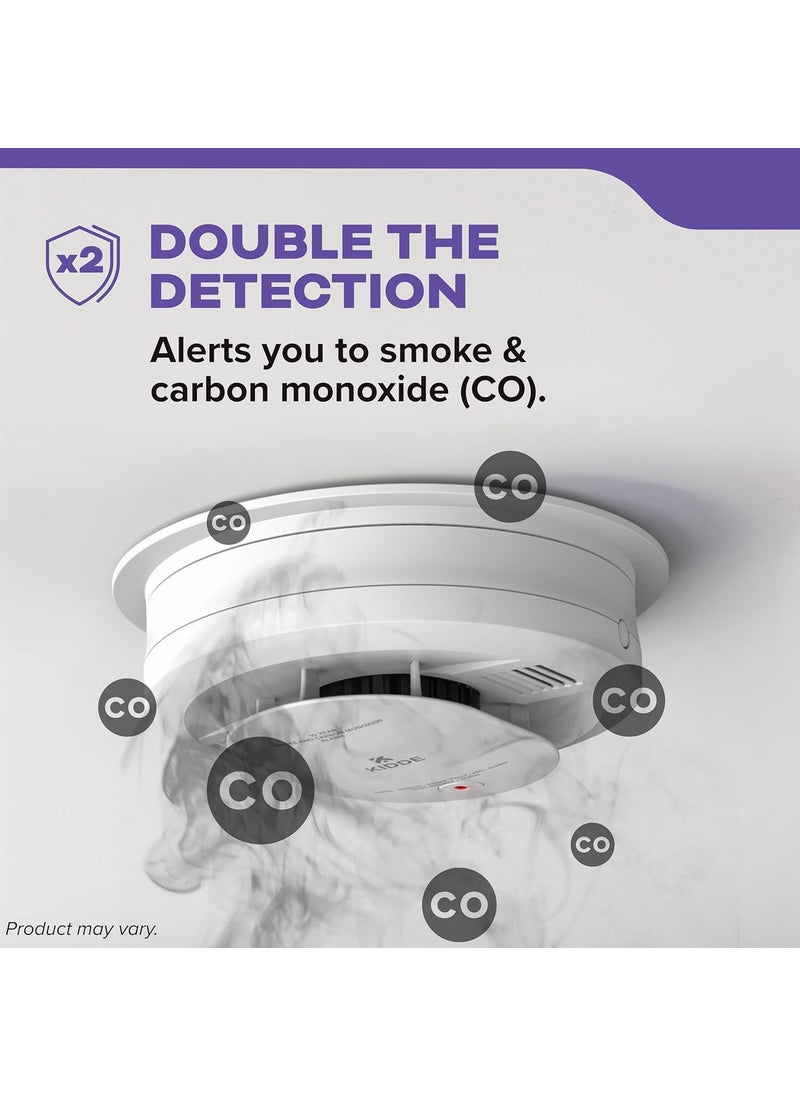 Kidde Kidde Hardwired Smoke  Carbon Monoxide Detector 10Year Battery Backup Voice Alerts Interconnectable LED Warning Light Indicators  - Image 4