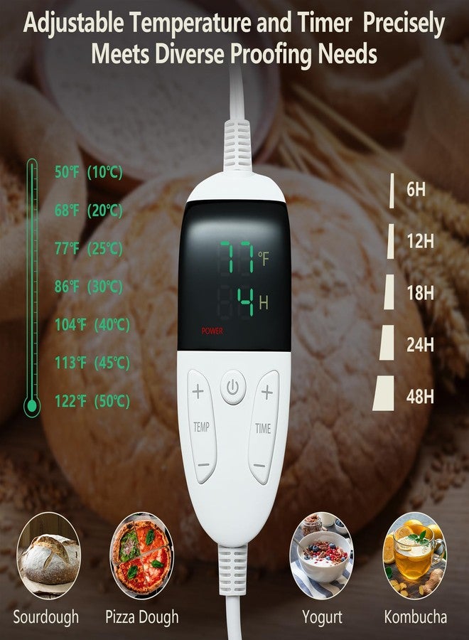 Uoxfill Folding Bread Proofing Box with Temp Control(50-122℉) & 48H Timer, Dough Proofer with Metal Rack, Proofing Box for Sourdough, Bread Baking, Pizza, Yogurt, Kombucha, Space-Saving & Easy to Use - Image 5