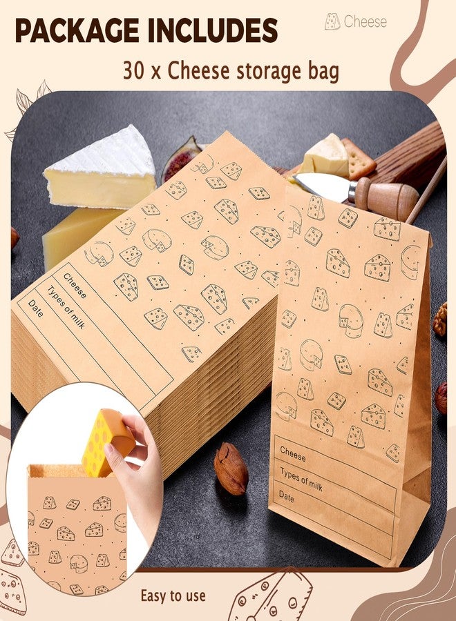 MotiMind 30 Count Cheese Storage Bags for Refrigerator 10.6 x 6 Inches Cheese Paper Bags, Sandwiches, Wrapping - Image 5