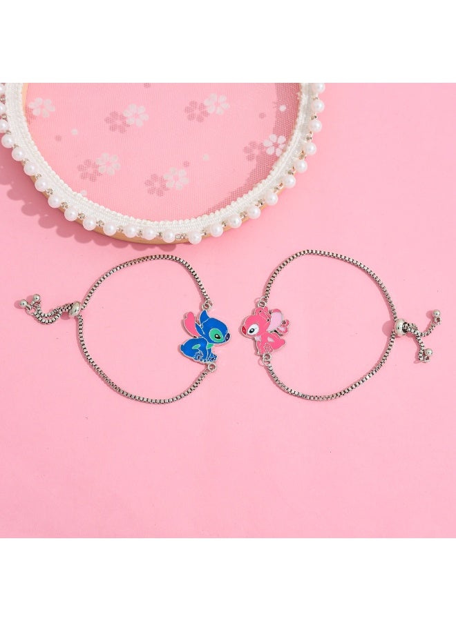 Stitch Cartoon Fashion Bracelet 2-Pack - Image 1