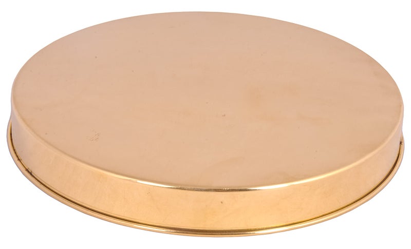 SHIV SHAKTI ARTS® Pure Brass Thali/Dinner Plate/Pooja Thali Set Serving Food Tableware, Diameter-26.5 cm Brass Dinnerware Set, for Gifting, Dinner (Set of 1) - Image 5
