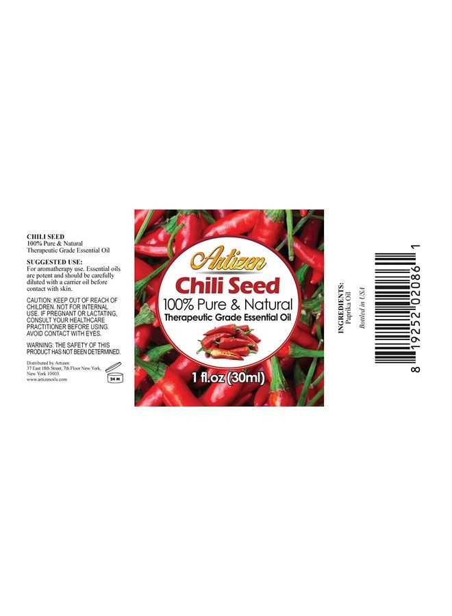 Artizen 30ml Oils - Chili Seed Essential Oil - 1 Fluid Ounce - Image 2