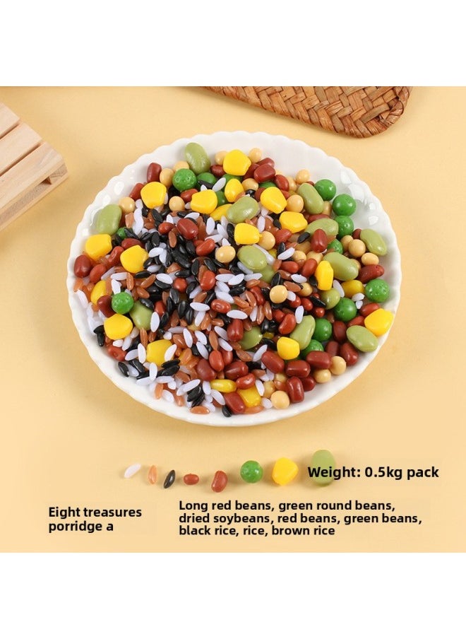 1:1 Simulation Mixed Cereals Model DIY Toys Food And Play Accessories Eight Treasure Porridge Nut Ingredients Photo Props-Color:Eight Treasures Porridge A (pack Of 0.5kg )  - Image 1