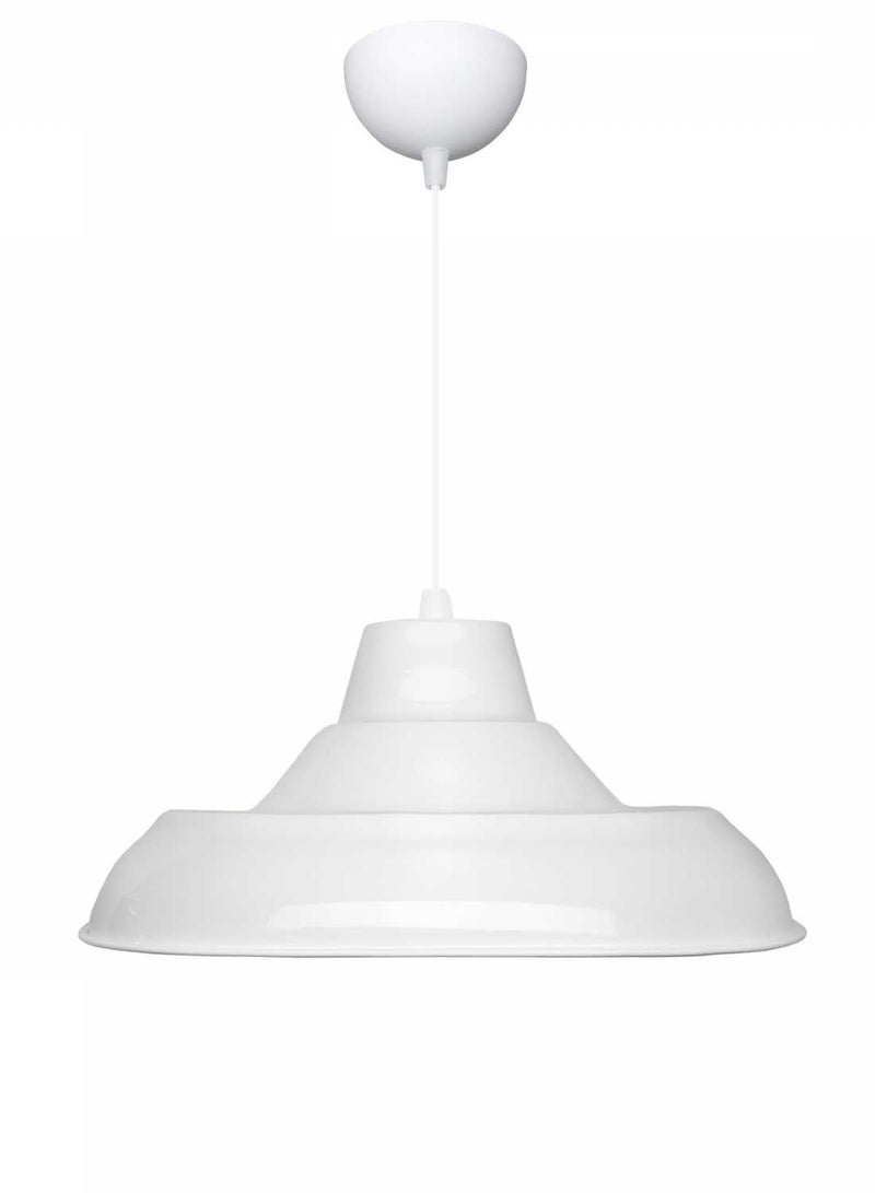 مصباح معلق أبيض عتيق – مصباح سقف صناعي كلاسيكي للمقهى والمنزل والمكتب - Image 1