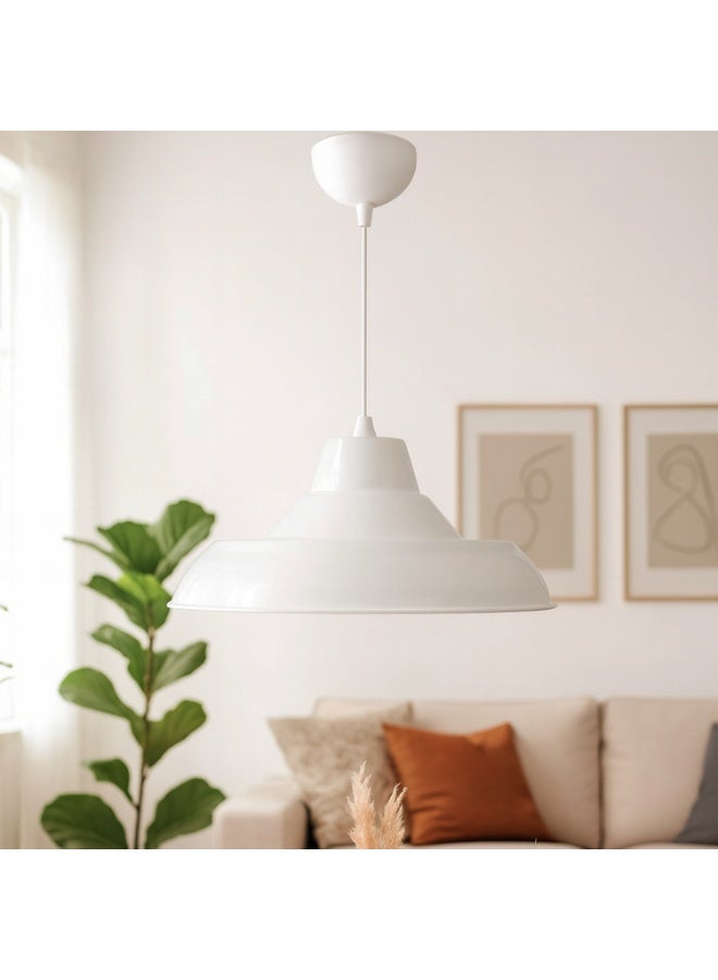 مصباح معلق أبيض عتيق – مصباح سقف صناعي كلاسيكي للمقهى والمنزل والمكتب - Image 3