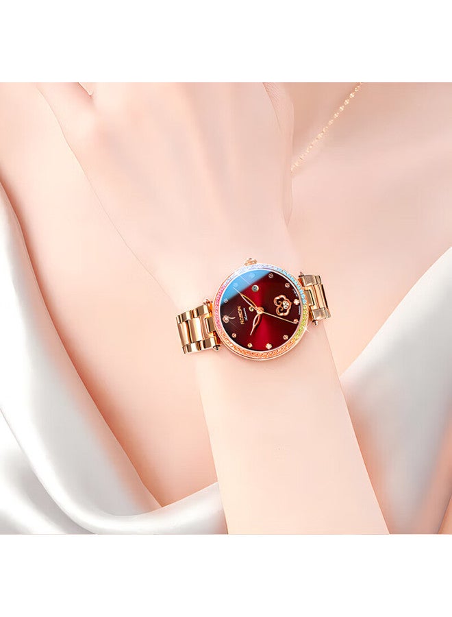 ROSDN Laoston 3.8 Festival Gift 18k Gold Watch Single-minded Women's Gold Mechanical Watch Top Ten Brand Luxury Ladies Watch - Image 2