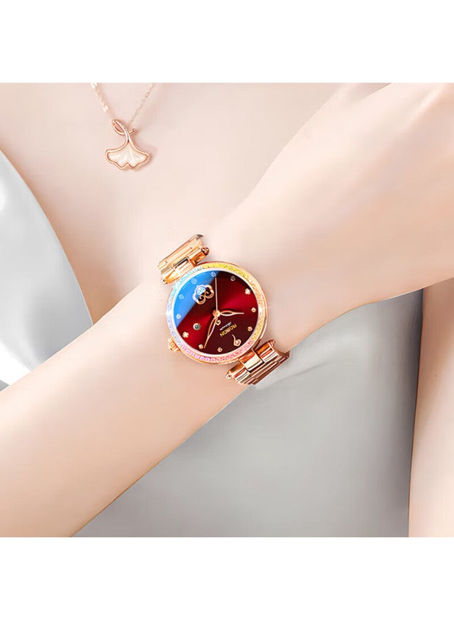 ROSDN Laoston 3.8 Festival Gift 18k Gold Watch Single-minded Women's Gold Mechanical Watch Top Ten Brand Luxury Ladies Watch - Image 3