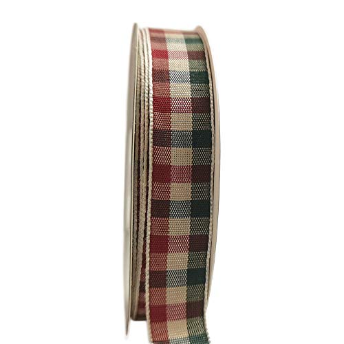 Micomon Gingham Ribbon - Red & Green Checkered Christmas Ribbon, 25 Yards Each Roll, 100% Polyester (5/8") - Image 4
