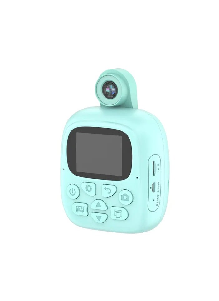 Kids Digital Camera with Instant Printing Portable Mini Camera Thermal Print Selfie Function And Two Inch Instant Print Feature For Children And Pocket Sized Fun