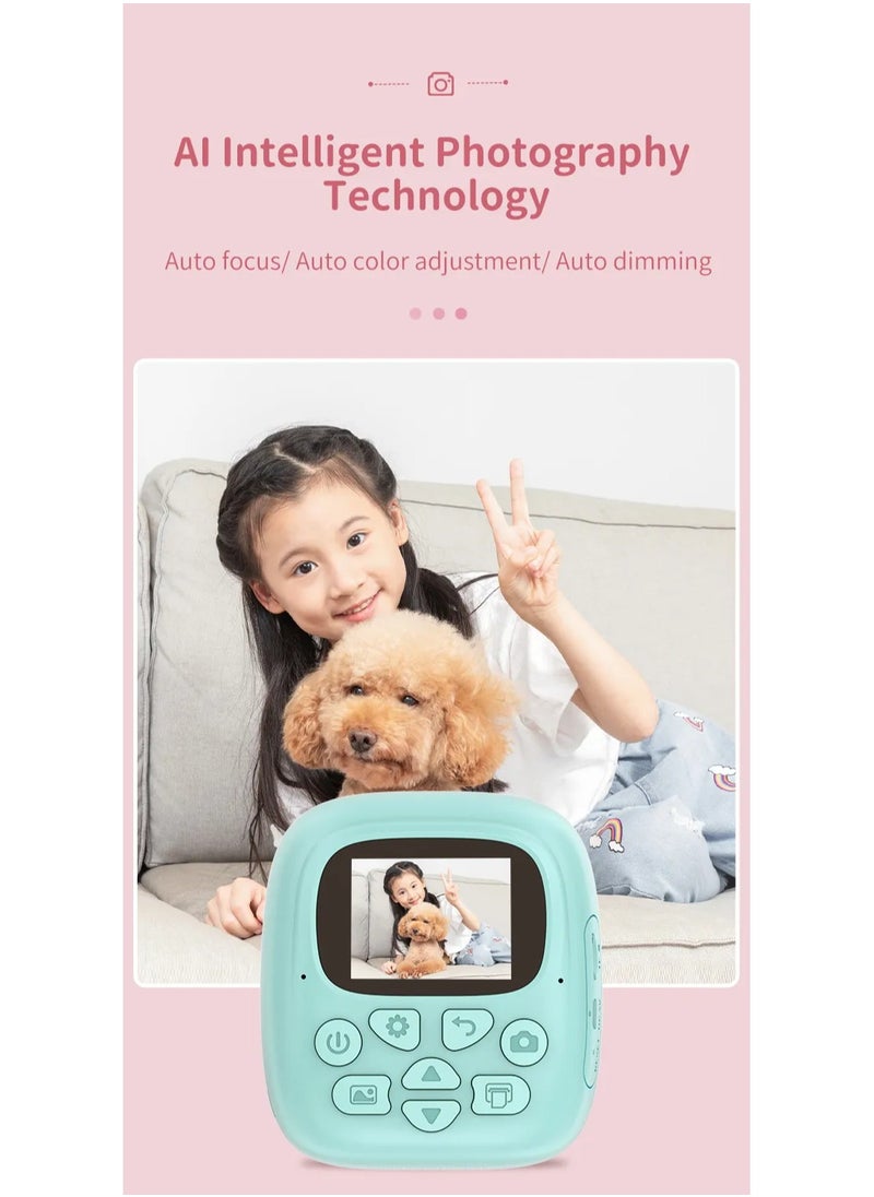 Generic Kids Digital Camera with Instant Printing Portable Mini Camera Thermal Print Selfie Function And Two Inch Instant Print Feature For Children And Pocket Sized Fun  - Image 3