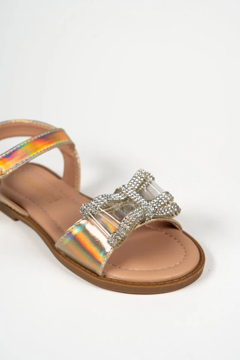 Geoomnii GOLD Geoomnii Girls’ Sandals – Comfortable Casual Sandals for Children, Pre-Teen & Junior Girls for School, Play & Everyday Wear for Women | Best Price UAE