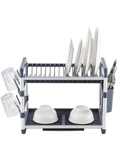 Generic A very practical and elegant kitchen cabinet, imported, of very high quality, made of aluminum and plastic, which does not rust or change color. It has hooks on the side to filter mugs, as well as a spoon strainer on the other side. It also has a drawer under the last shelf to filter water. It is easy to clean and install. Available in 2 floors, size 53*30*24, imported  - Image 1