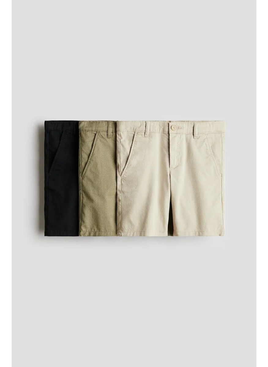 اتش اند ام 3-Pack Cotton Chino Shorts